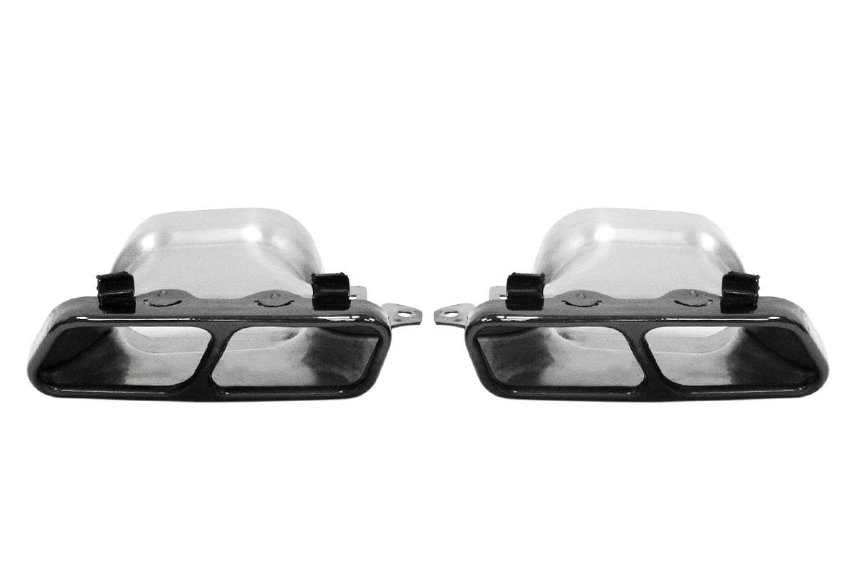 Koncovka výfuku 210x80mm vstup 140x85mm Mercedes A45 S600 Čierna 1