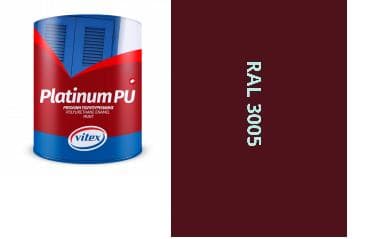 VITEX PLATINUM - farba na drevo a kov  MATNÁ RAL 3005 VÍNOVO ČERVENÁ 0,75l 1