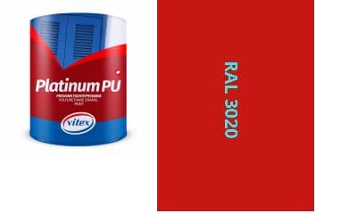 VITEX PLATINUM  - farba na drevo a kov  MATNÁ RAL 3020 DOPRAVNO ČERVENÁ 0,75L 1