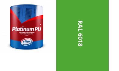 VITEX PLATINUM - farba na drevo a kov  MATNÁ RAL 6018 ZELENOŽLTÁ 0,75L 1