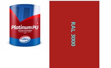 VITEX PLATINUM - farba na drevo a kov MATNÁ RAL 3000 OHNIVO ČERVENÁ 0,75L