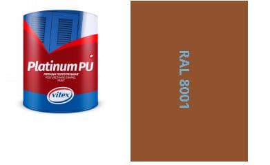 VITEX PLATINUM  - farba na drevo a kov  MATNÁ RAL 8001 OKROVO HENDÁ  0,75L 1