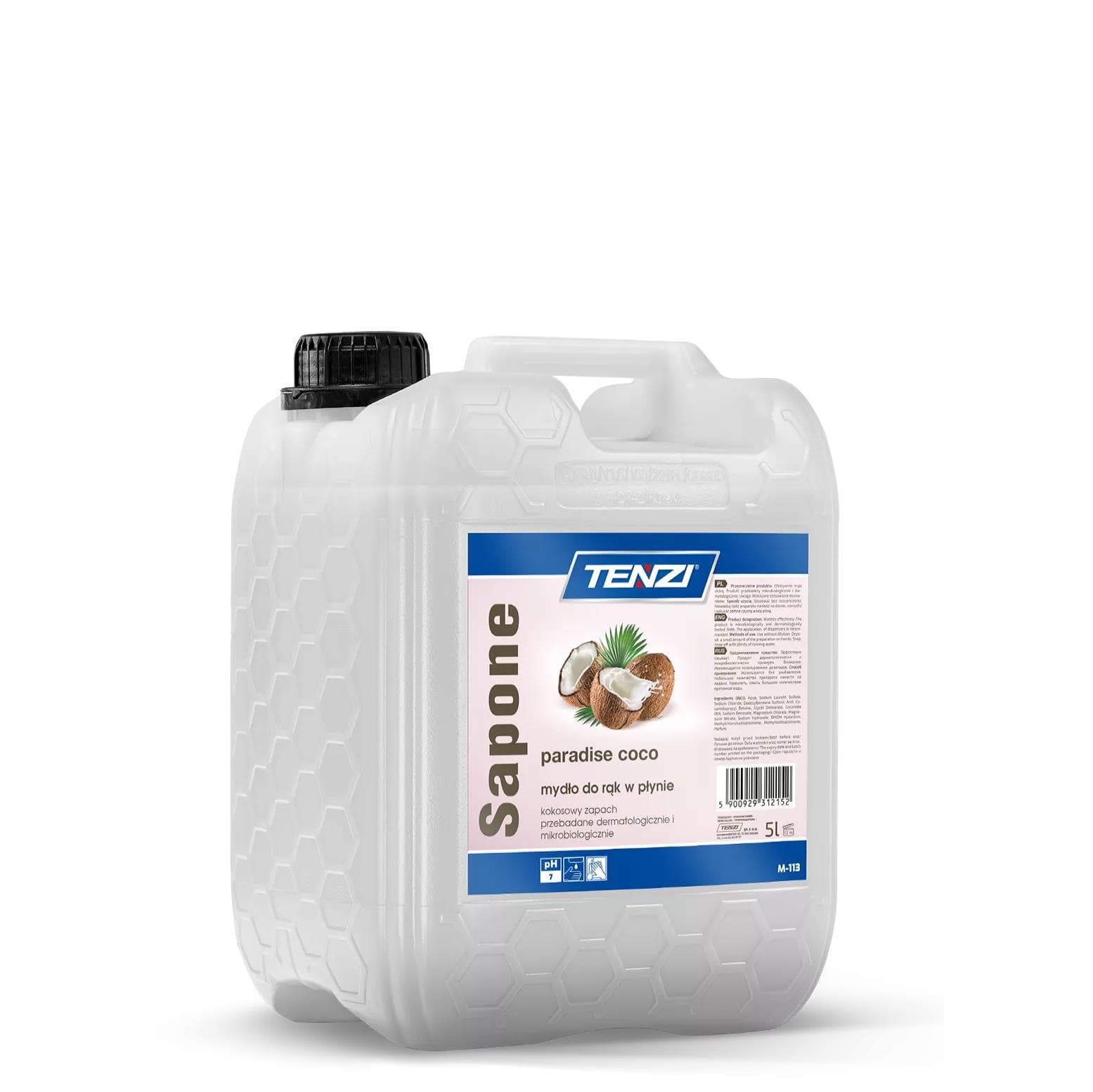 TENZI SAPONE PARADISE COCO (biely) - Tekuté mydlo s kokosovou vôňou 5L WMM113A005AU000