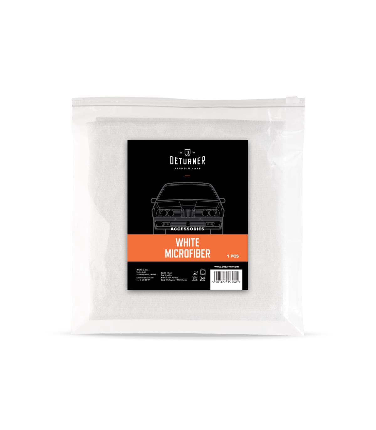 Deturner White Microfiber - 300gsm mikrovláknová utierka (40 x 40cm) WM 1