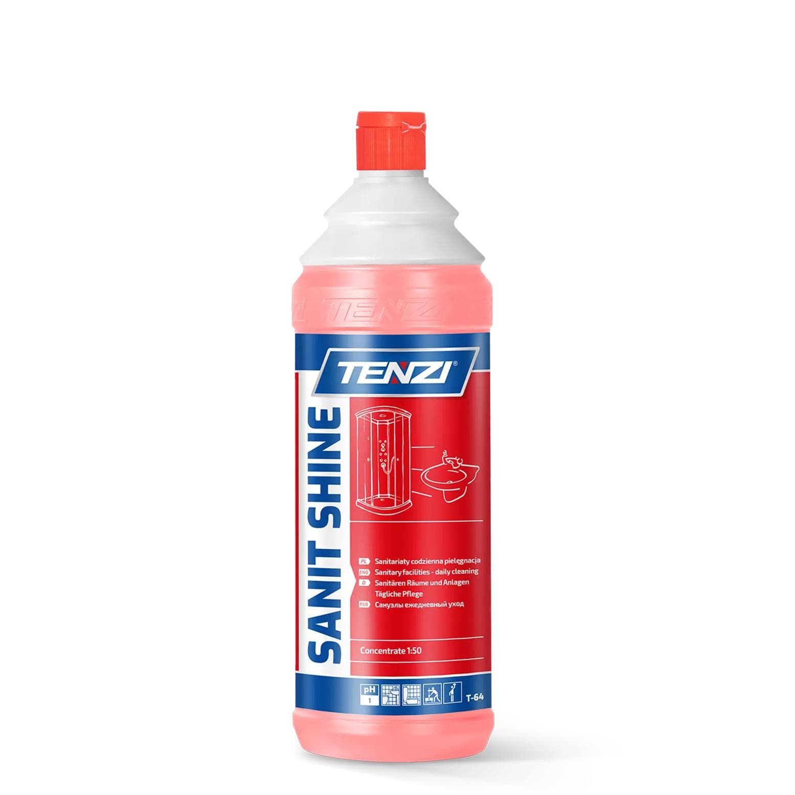 TENZI SANIT SHINE - Čistič sanitárnych priestorov 1L WTT064A001BF003 1