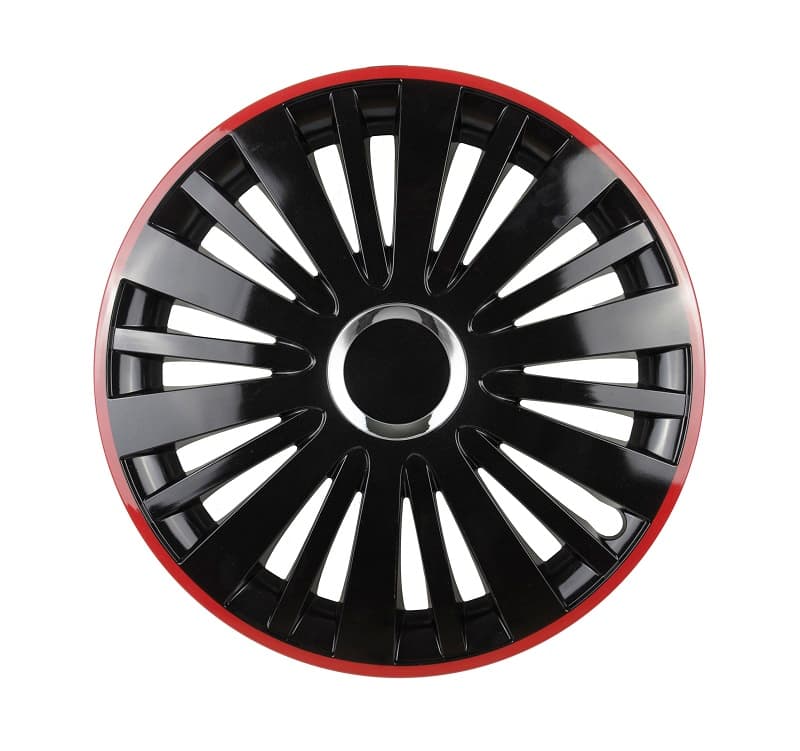 Puklica FALCON 16" čierna s červeným okrajom