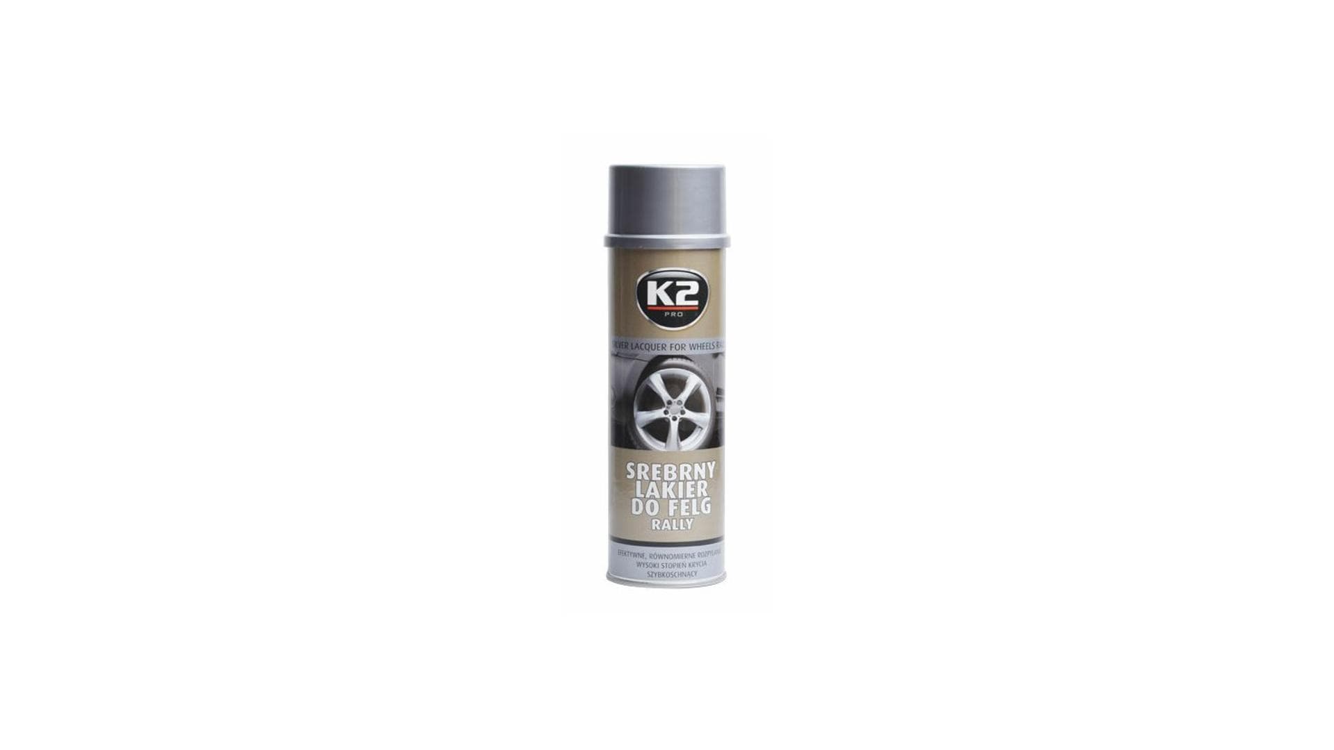 K2 SILVER Lacquer FOR WHEELS RALLY 500 ml 1