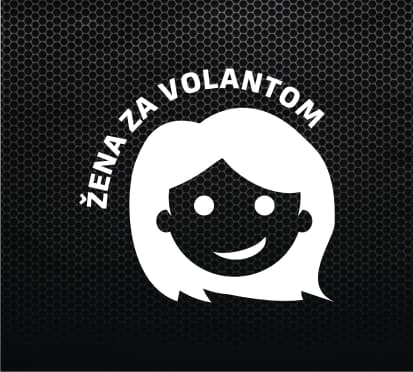Nálepka - Žena za volantom - NALEPKA74 1
