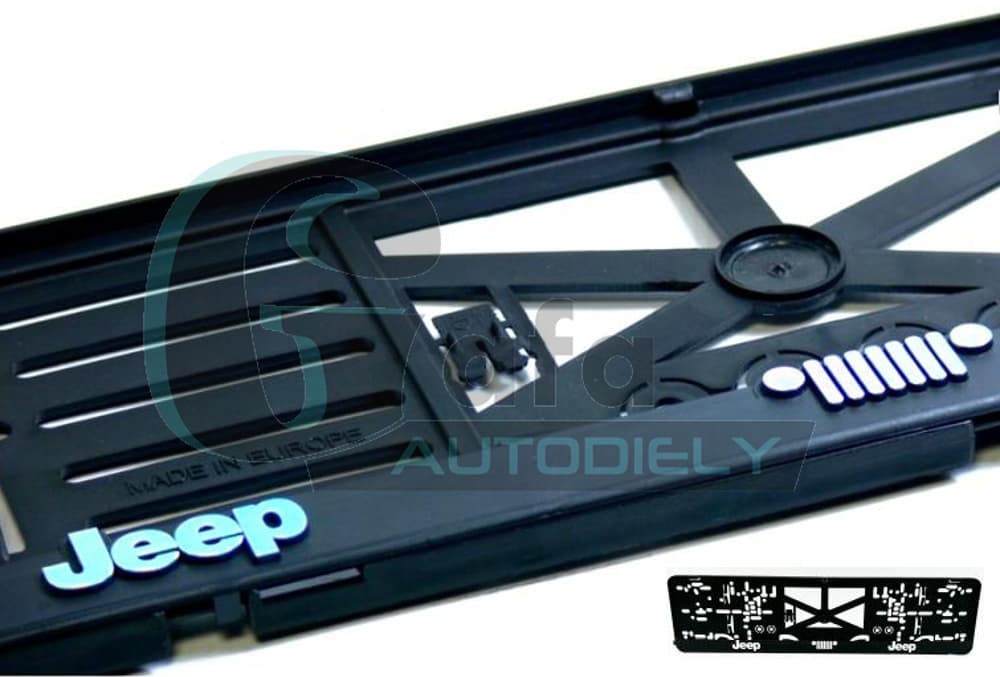 Podložka pod ŠPZ JEEP 3D 2ks