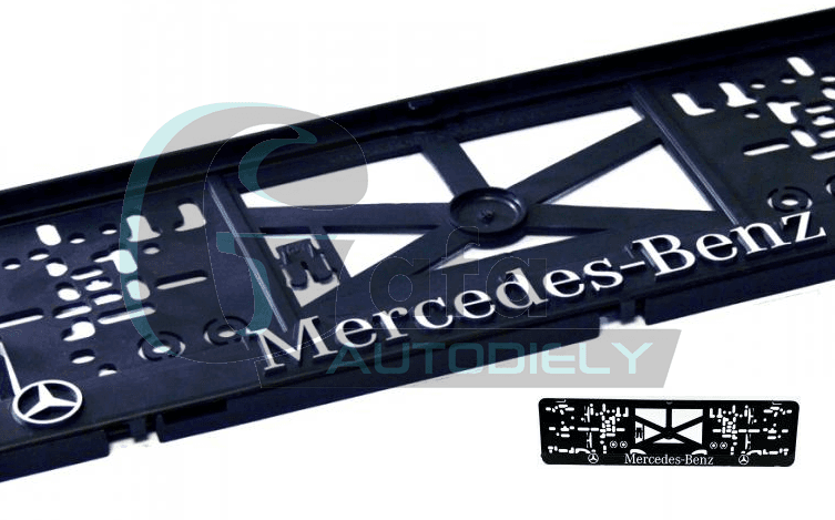 Podložka pod ŠPZ Mercedes 3D 2ks 1