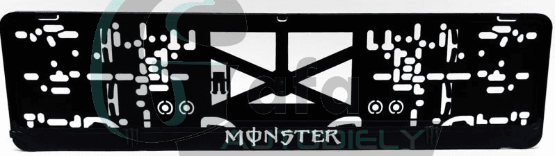 Podložka pod ŠPZ MONSTER 3D 2ks