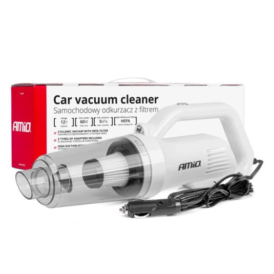 Vysávač do auta 12V 60W HEPA 5kPa AMIO-03691 1
