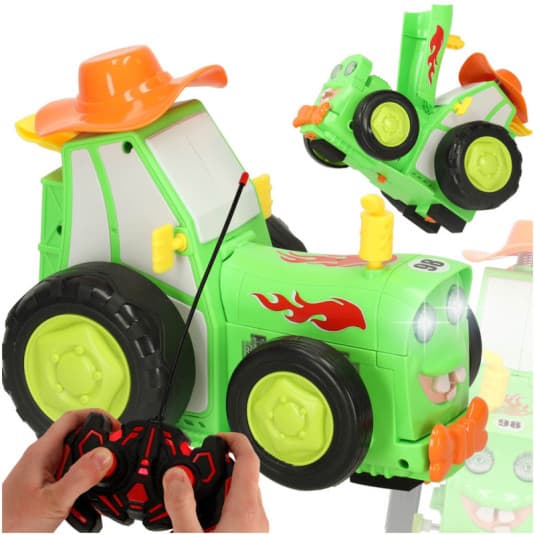 Skákajúci traktor, zelený 1