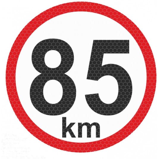 Samolepka reflexná malá - 85km 1
