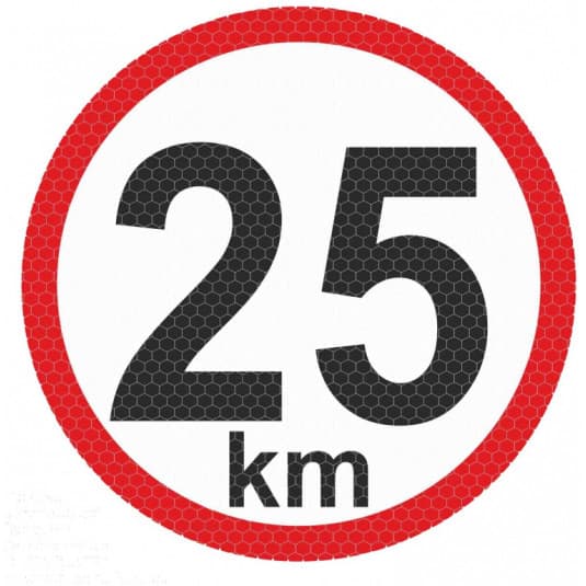 Samolepka reflexná veľká - 25km