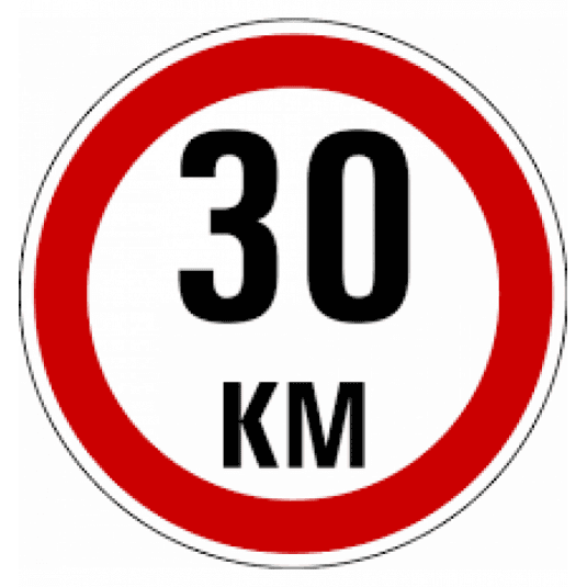 Samolepka reflexná veľká - 30km 1