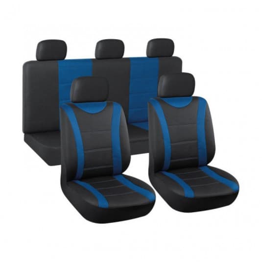 Autopoťahy čierny/modrý 1