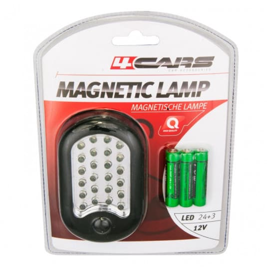 Pracovná lampa s magnetom, 24+3 LED MYDLO 1