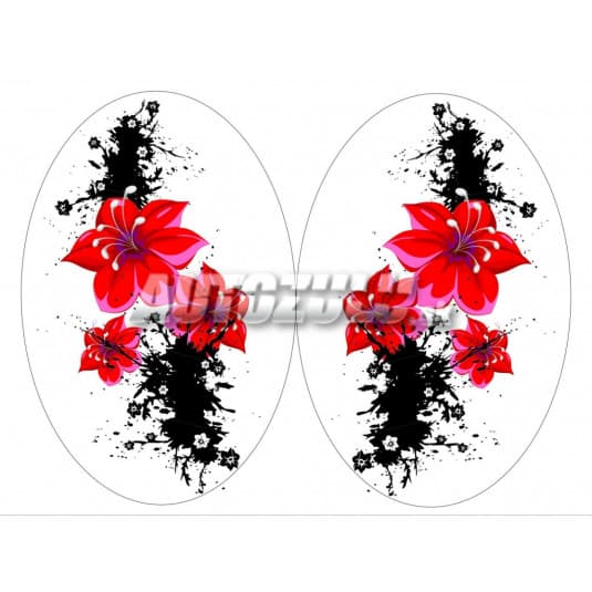Samolepka set Orchidea 2ks 1