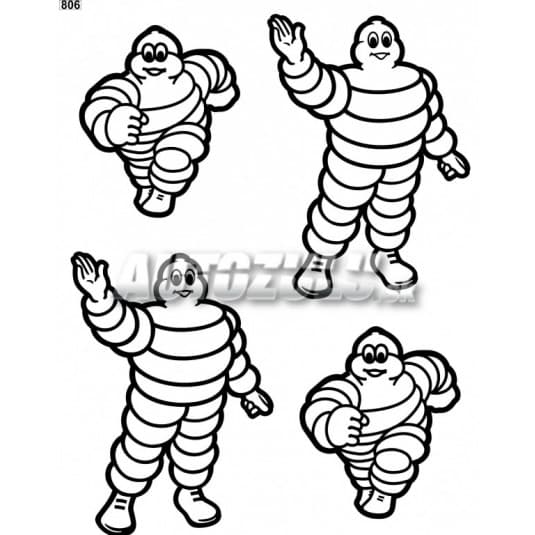 Samolepka set Michelin 4ks 1