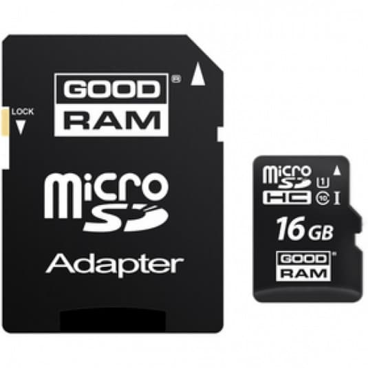 Pamäťová karta MicroSDHC 16GB CL10 UHS1 + adap. 1