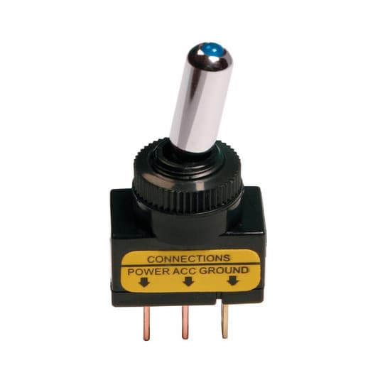 Spínač páčkový 12 V 20 A modrý Model 3 1