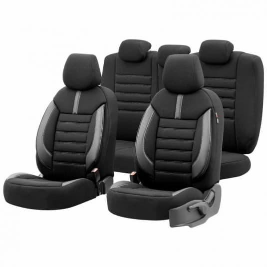 Sada autopoťahov OTOM LIMITED 102 BLACK/GREY 3-ZIP 1