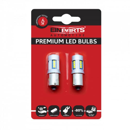 P21W LED žiarovka (15 x SMD 3030) 6000k 12/24V 1