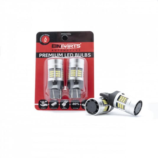 W21/5W LED žiarovka (54 x SMD 2016) 6000k 2ks 1