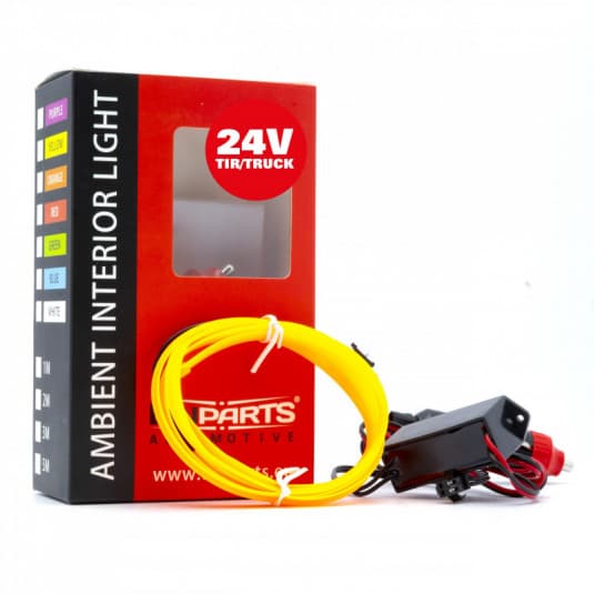 LED svetlovodný pásik 1m (jantár) 24V 1