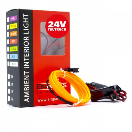 LED svetlovodný pásik 1m (oranžová) 24V 1