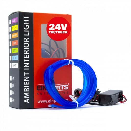LED svetlovodný pásik 2m (modrá) 24V 1