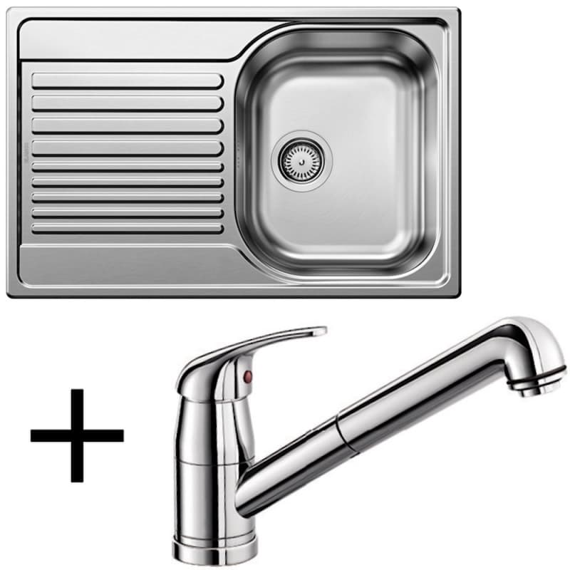 BLANCO TIPO 45 S Compact + DARAS-S chróm + Dodatočná extra zľava 5% po vložení do košíku ! 1