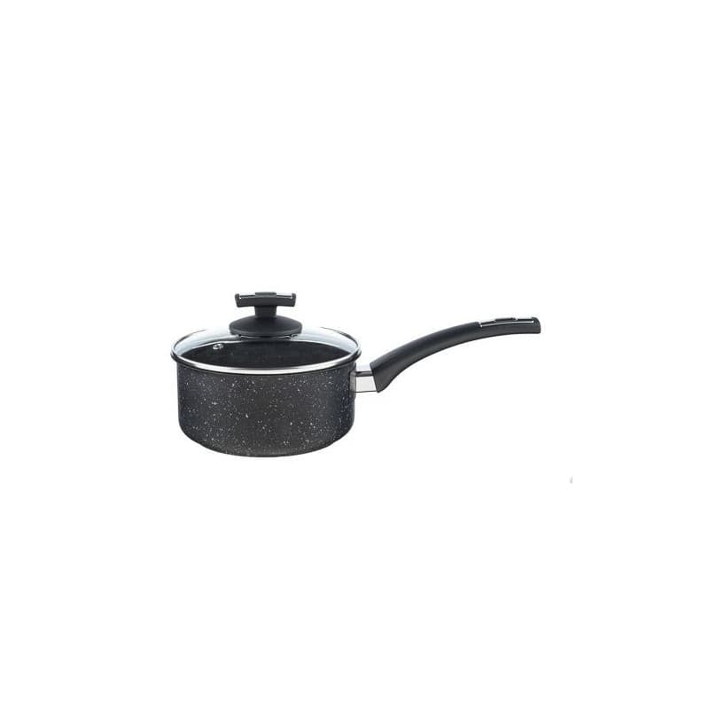Kolimax Rajnica s rúčkou BLACK GRANITEC s pokrievkou, priemer 18cm, objem 2.0l 1