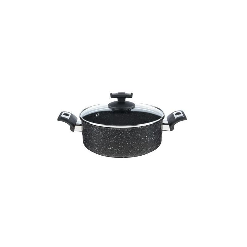 Kolimax Rajnica BLACK GRANITEC s pokrievkou, priemer 22cm, objem 3.0l 1