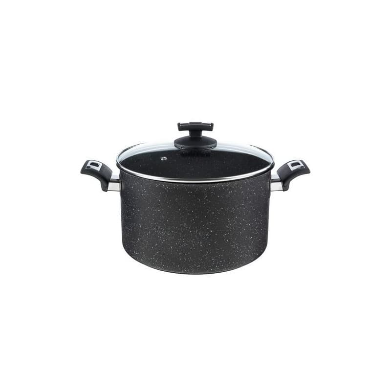 Kolimax Hrniec BLACK GRANITEC s pokrievkou, priemer 26cm, objem 8.0l 1