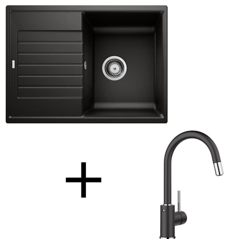 Blanco set Zia 45 S Compact + Mida-S silgranit káva 1