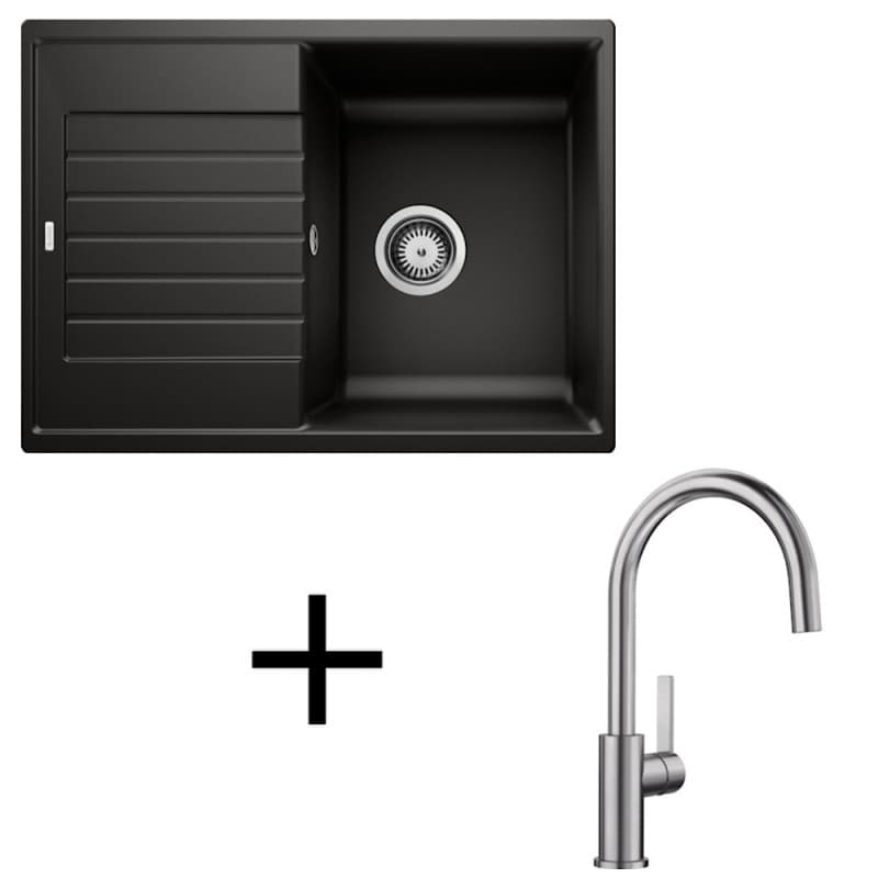 Blanco set Zia 45 S Compact + Candor leštený nerez 1