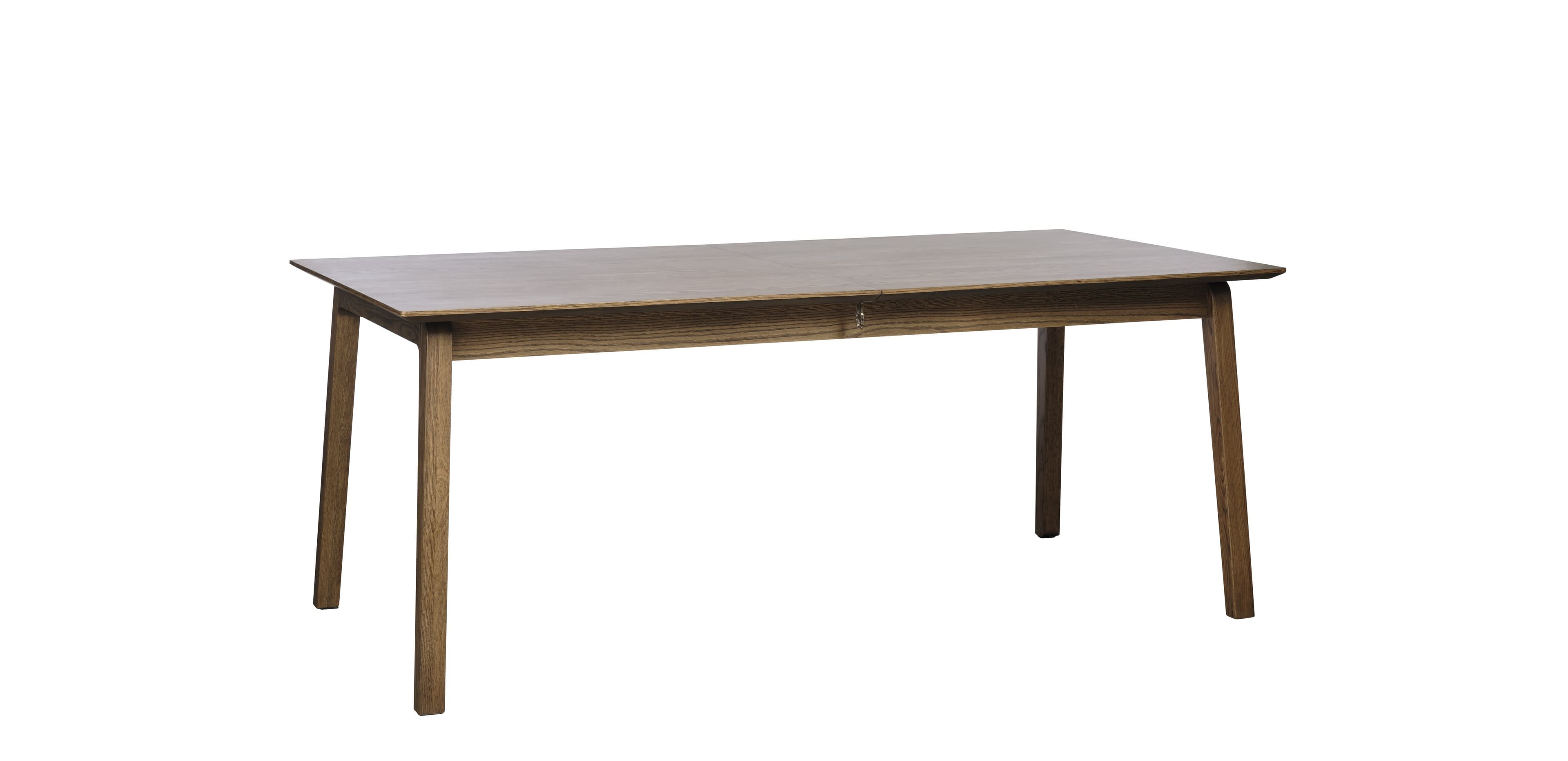 Estila Škandinávsky minimalistický rozkladací obdĺžnikový jedálenský stôl Arken v tmavom hnedom prírodnom prevedení 190-290 cm