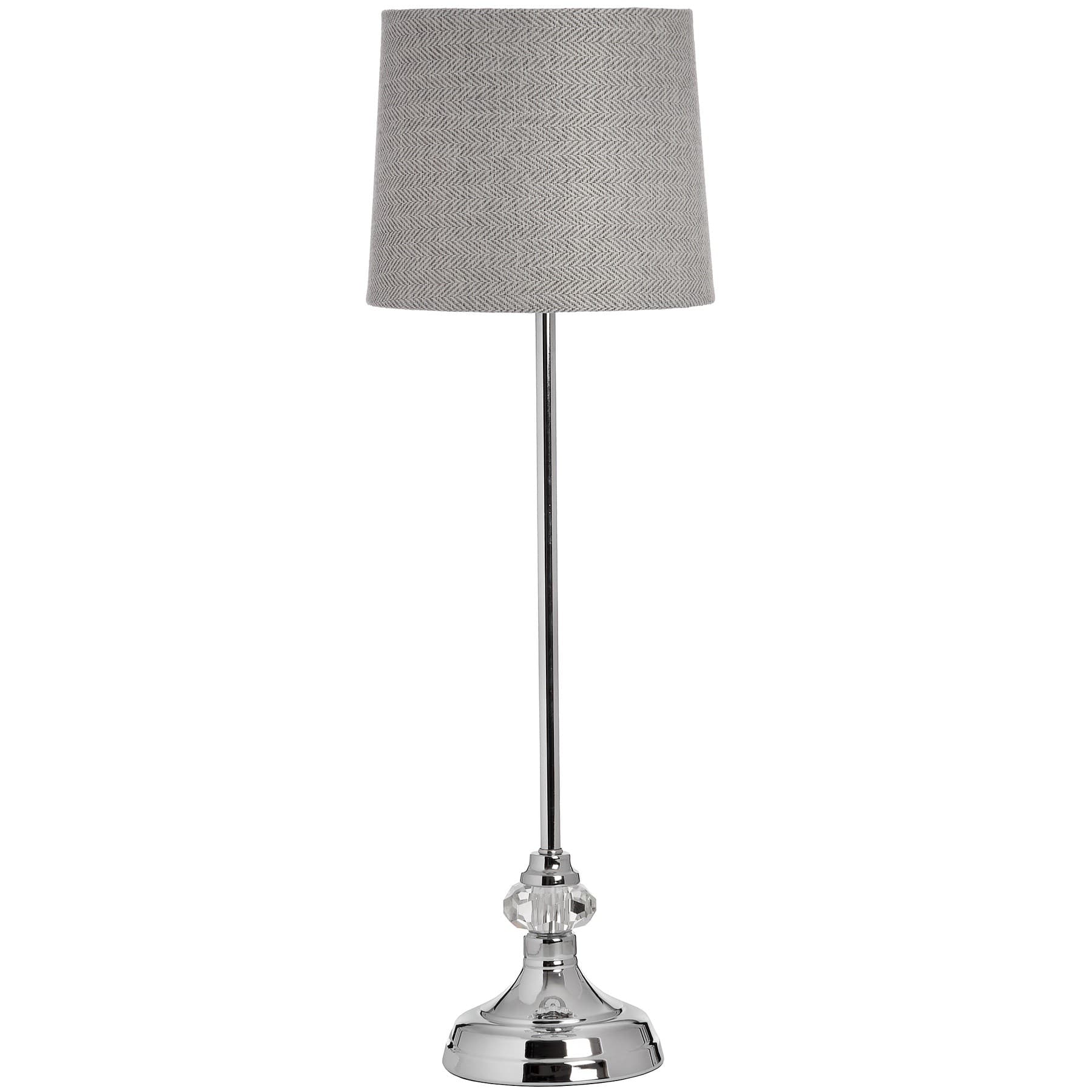 Estila Štýlová chrómovaná lampa GENOA v striebornej farbe v glamour štýle 62 cm