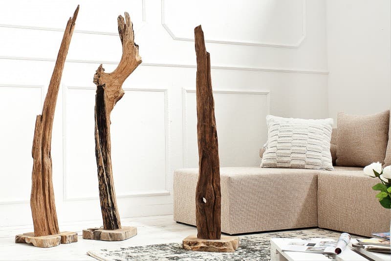 Estila Jedinečná dizajnová socha Reef 100-125cm teak 1