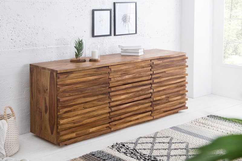 Estila Dizajnová masívna komoda Sheesham 160cm 1