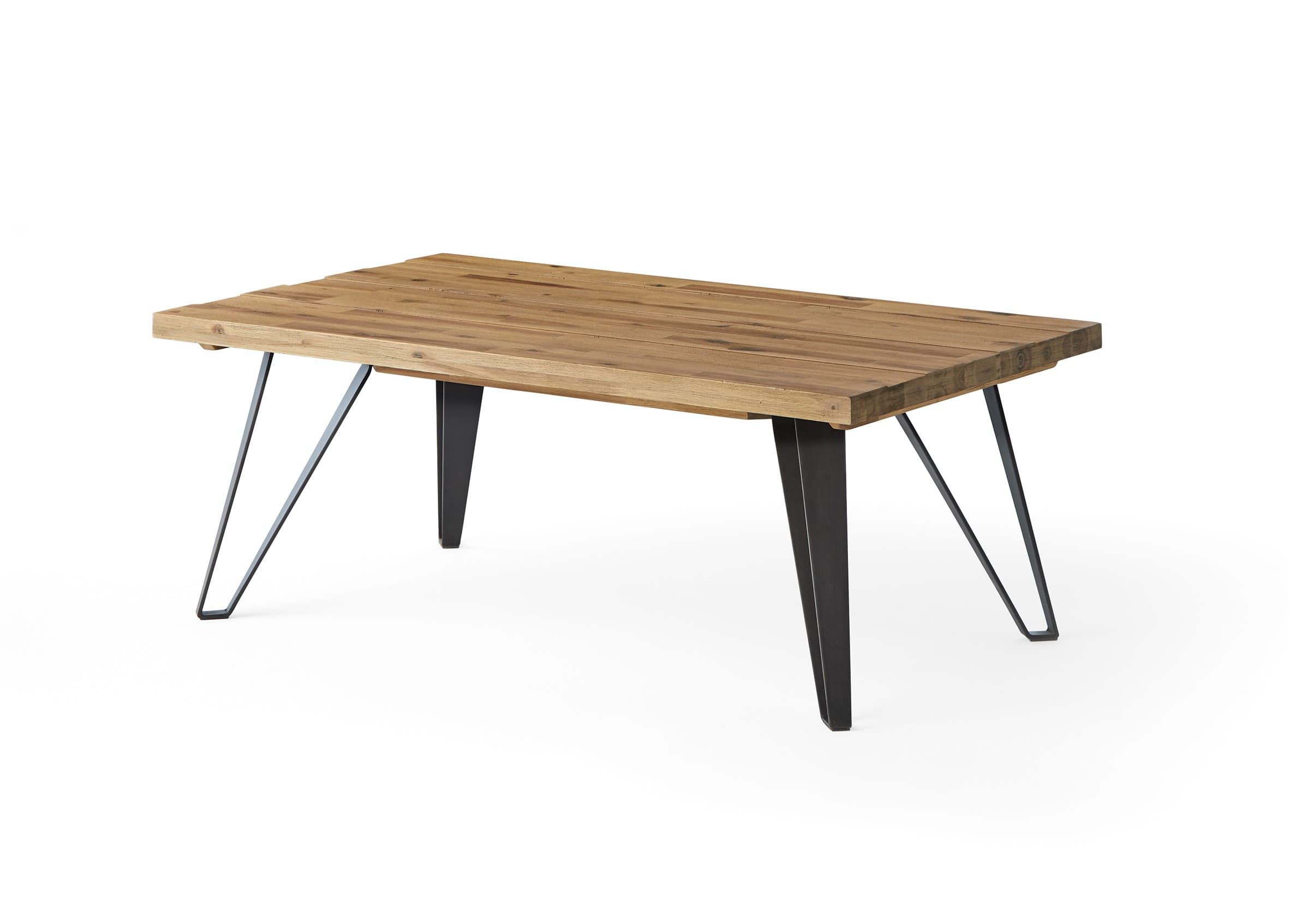 Estila Industriálny konferenčný stolík Anselmo z masívu 120cm 1