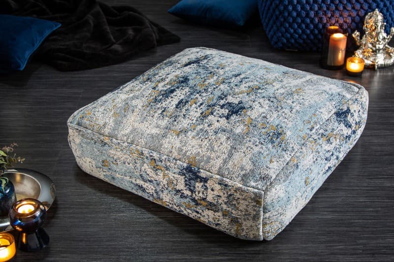 Estila Moderný vankúš Svankie v modro-béžovej farbe 70cm 1