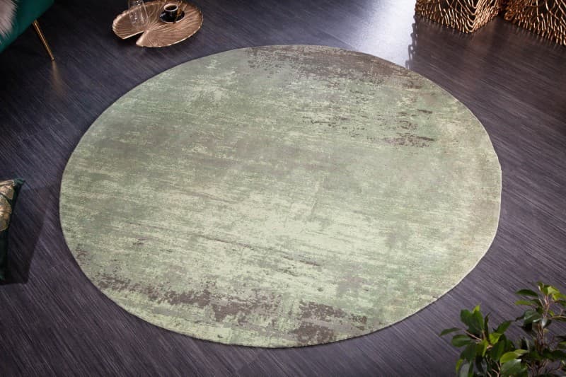 Estila Vintage kruhový koberec Adassil s vypraným efektom 150cm 1