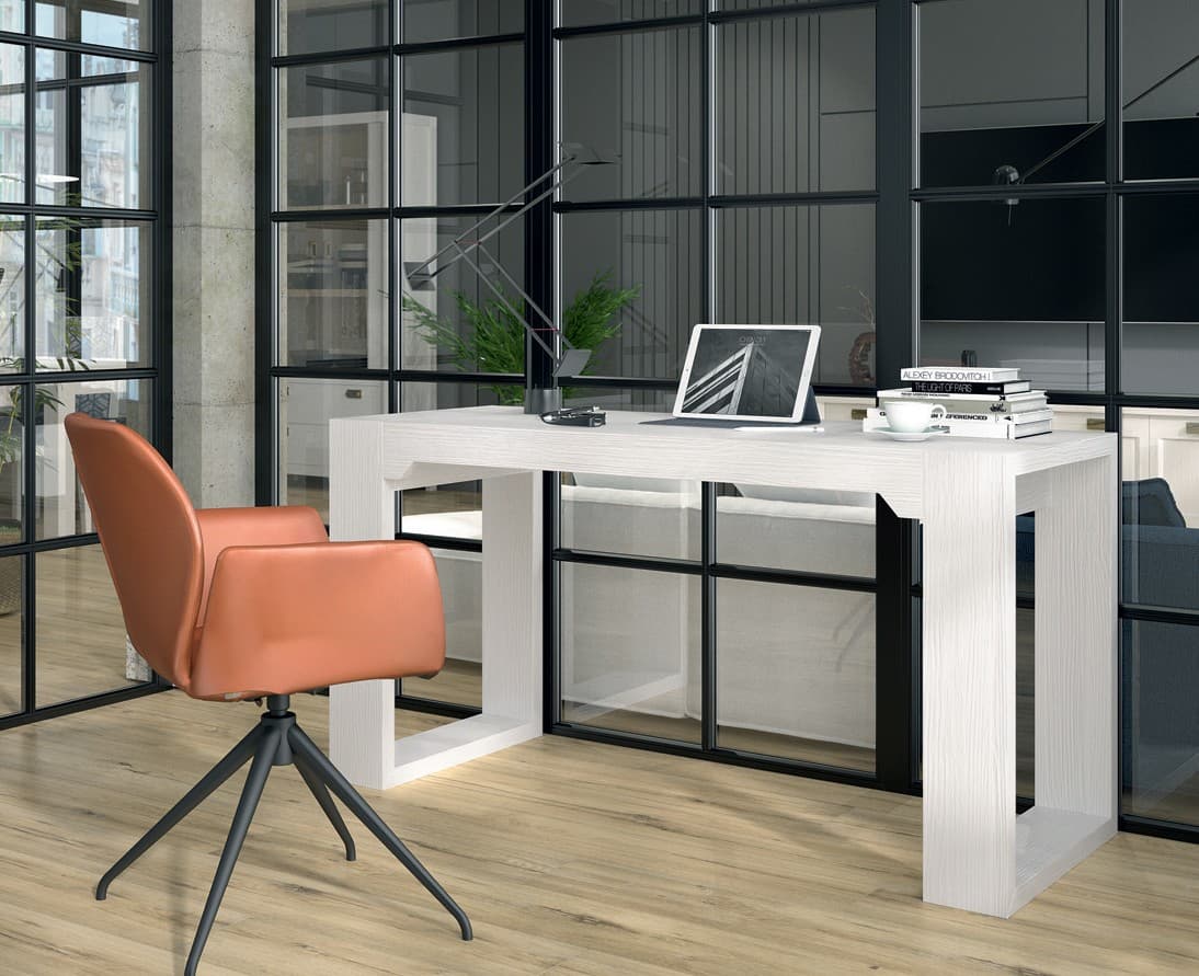 Estila Moderný minimalistický kancelársky stôl Lyon z masívneho dreva 150cm