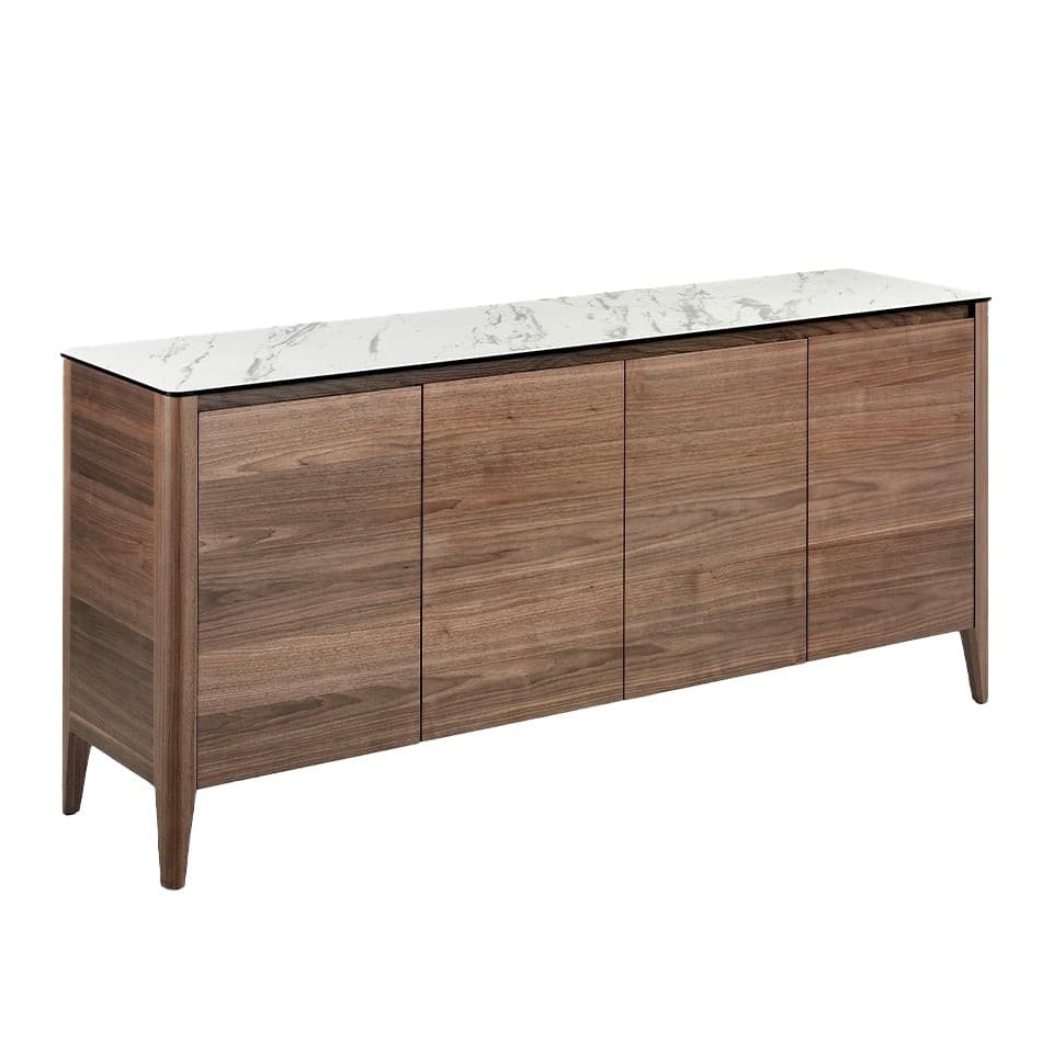 Estila Moderná komoda Vita Naturale z dreva s porcelánovou doskou vzhľad mramor 179cm 1