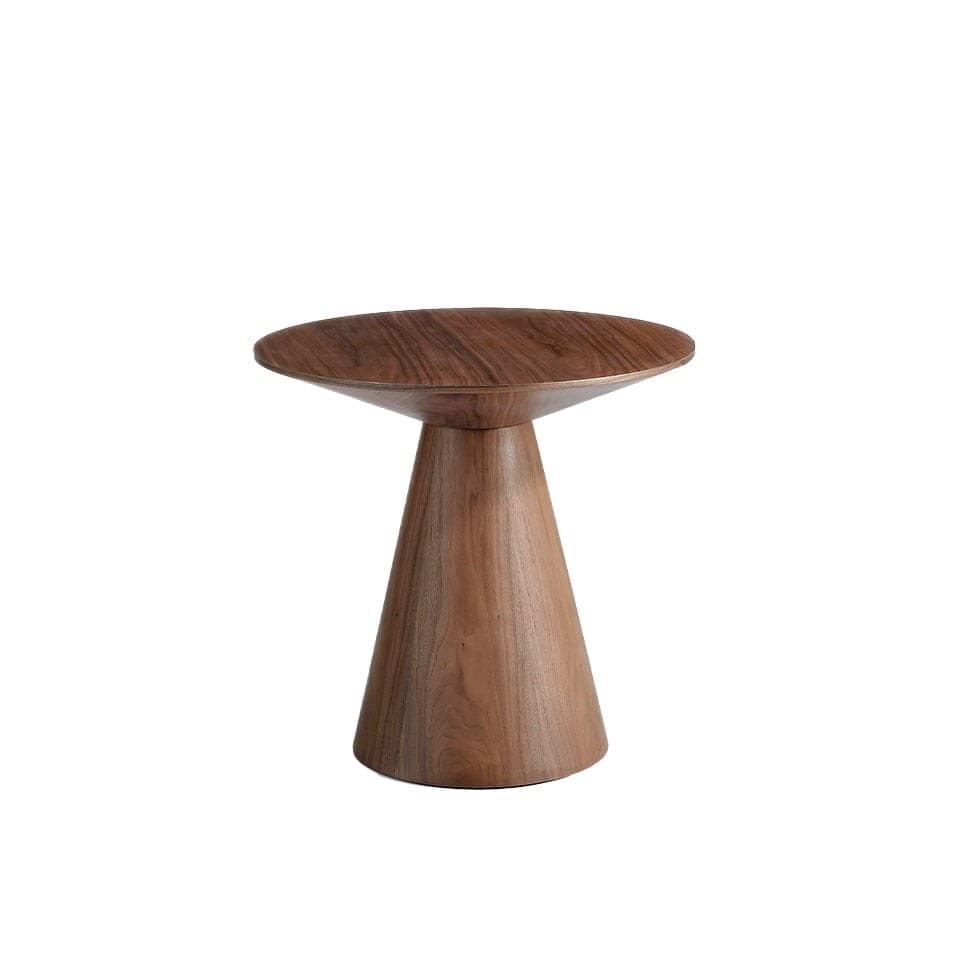 Estila Moderný okrúhly príručný stolík Vita Naturale z dreva hnedý 60cm 1
