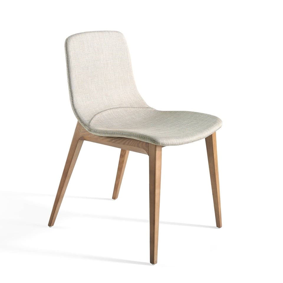 Estila Jedálenská stolička Forma Moderna z masívu krémová 78cm 1