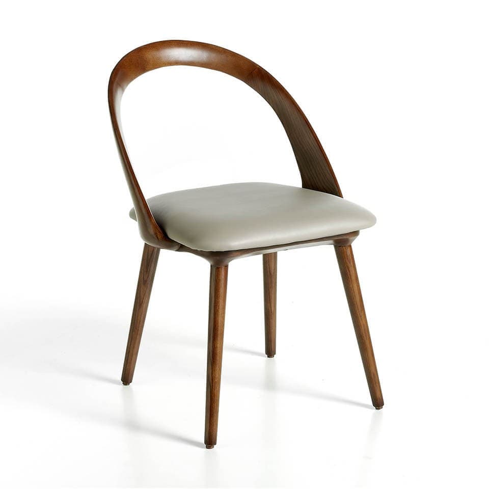 Estila Moderná jedálenská stolička Forma Moderna z eko-kože hnedá 82cm 1